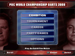 PDC World Championship Darts 2008 - PS2 Screen