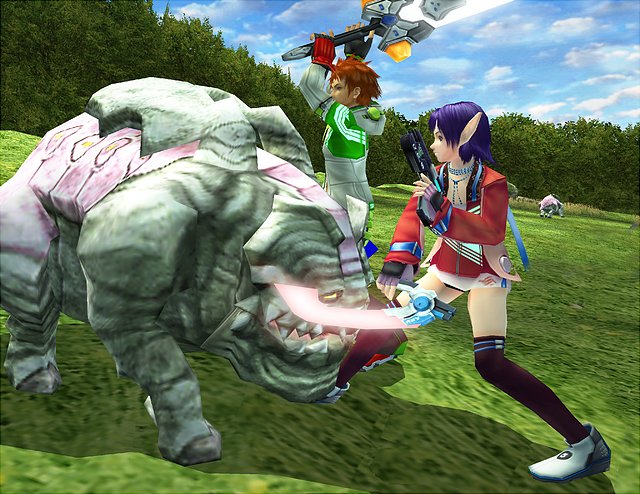 Phantasy Star Universe - PS2 Screen