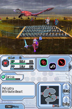 Phantasy Star Zero - DS/DSi Screen