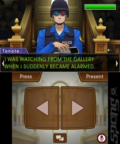 Phoenix Wright: Ace Attorney: Dual Destinies - 3DS/2DS Screen
