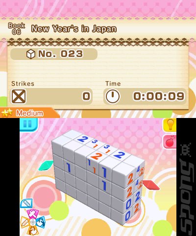 Picross 3D: Round 2 - 3DS/2DS Screen