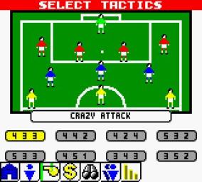 Player Manager 2000 - Game Boy Color Screen