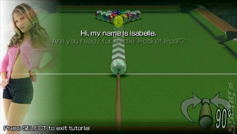 Pocket Pool - PSP Screen