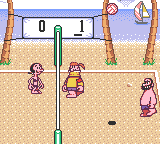 Popeye's Beach Volleyball - Game Gear Screen