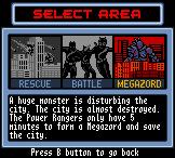 Power Rangers Light Speed Rescue - Game Boy Color Screen