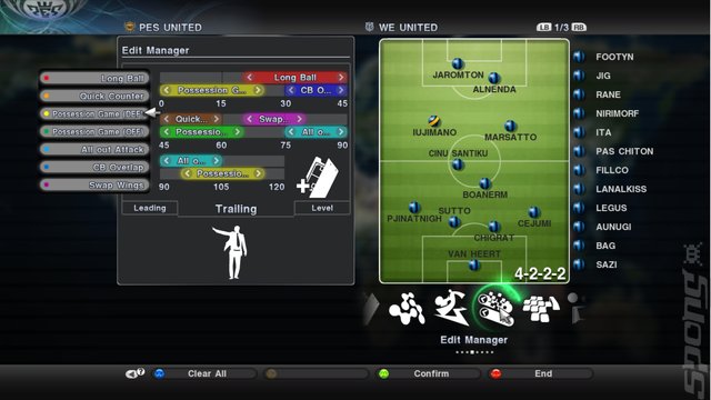 Pro Evolution Soccer 2011 - PC Screen