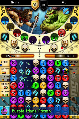 Puzzle Quest II - DS/DSi Screen