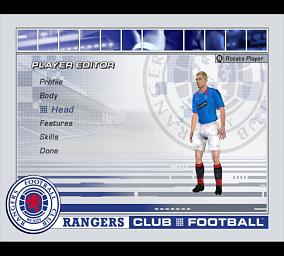 Rangers Club Football - PS2 Screen