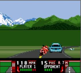 Road Rash - Game Boy Color Screen