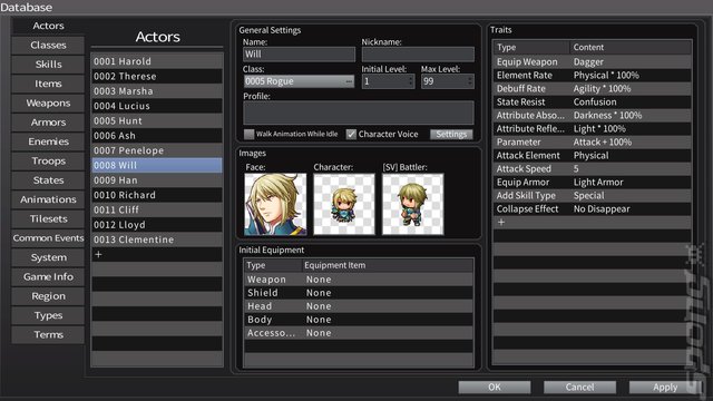 RPG Maker MV - PS4 Screen