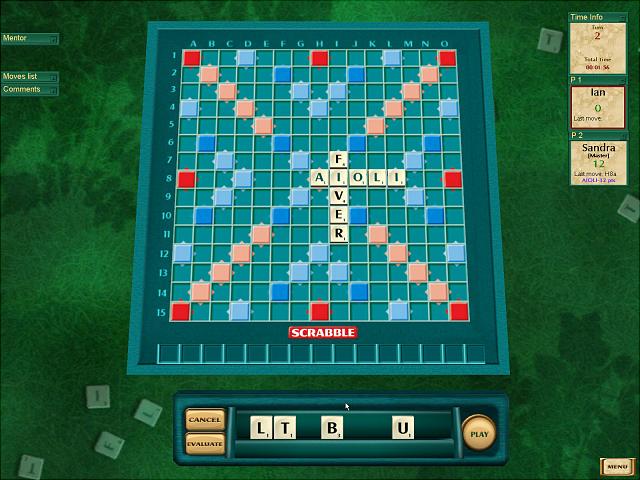 Scrabble Interactive 2005 Edition - PC Screen