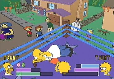 Simpsons Wrestling, The - PlayStation Screen