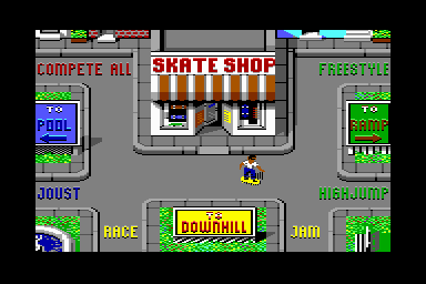 Skate or Die - C64 Screen