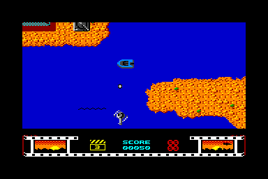 Sky High Stuntman - C64 Screen