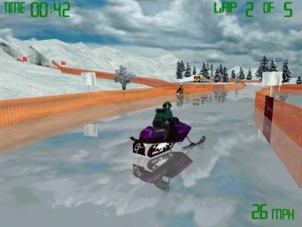 Snowmobile Racing - PC Screen