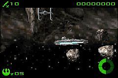 Star Wars: Flight of the Falcon - GBA Screen