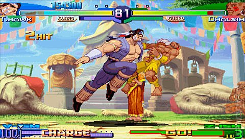 Street Fighter Alpha 3 Max - PSP Screen