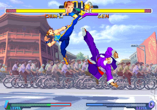 Street Fighter Alpha Anthology - PS2 Screen