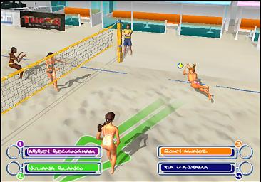 Summer Heat Beach Volleyball - PS2 Screen