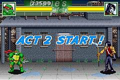 Teenage Mutant Ninja Turtles - GBA Screen