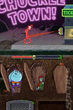 Teenage Zombies: Invasion of the Alien Brain Thingys! - DS/DSi Screen