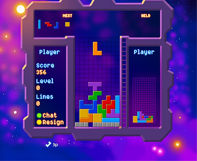 Tetris - Sky Digibox Screen