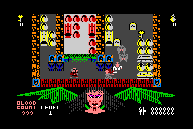 Astonishing Adventures of Mr. Weems and the She-Vampires - C64 Screen