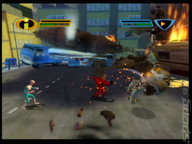 The Incredibles: Rise of the Underminer - PS2 Screen