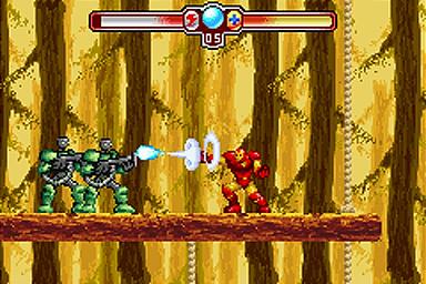 The Invincible Iron Man - GBA Screen