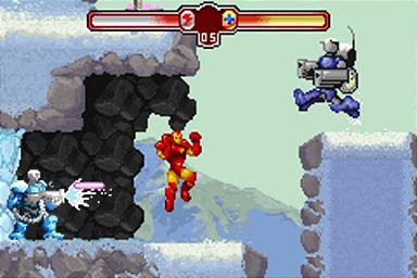 The Invincible Iron Man - GBA Screen