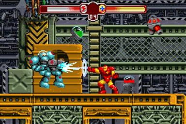 The Invincible Iron Man - GBA Screen