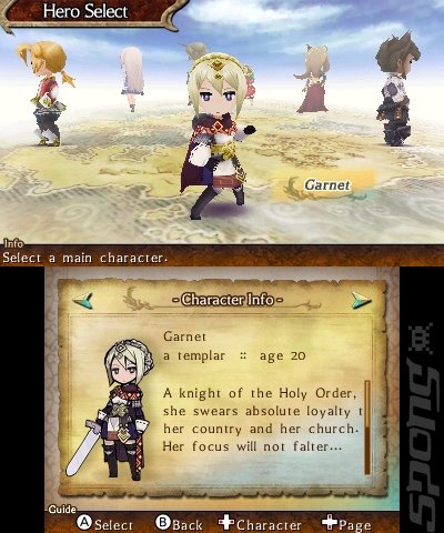 The Legend of Legacy - 3DS/2DS Screen