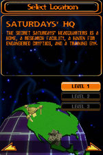 The Secret Saturdays: Beasts of the 5th Sun - DS/DSi Screen