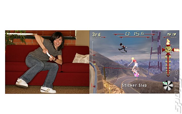 Tony Hawk's Downhill Jam - Wii Screen