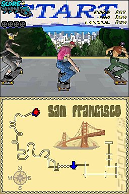 Tony Hawk's Downhill Jam - DS/DSi Screen