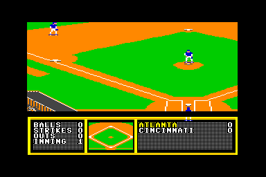 Tony LaRussa's Ultimate Baseball - C64 Screen