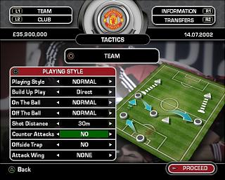 Total Club Manager 2004 - PS2 Screen