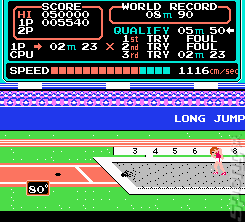 Track and Field - NES Screen