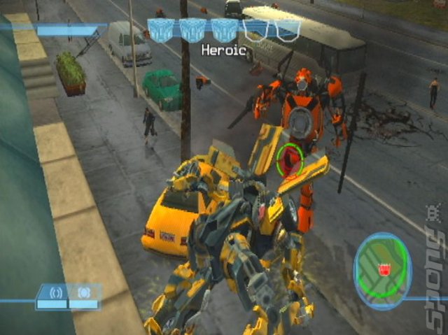 Transformers: The Game - PS2 Screen