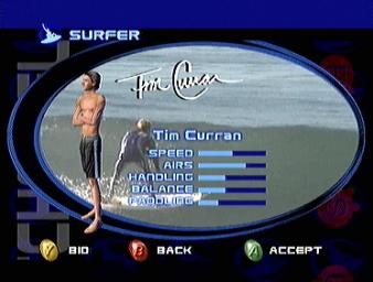 TransWorld Surf - Xbox Screen