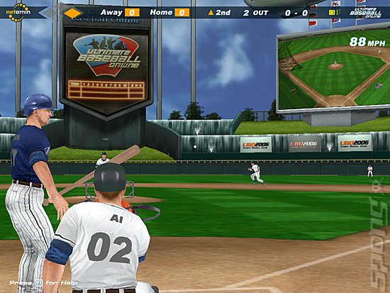 Ultimate Baseball Online 2006 - PC Screen