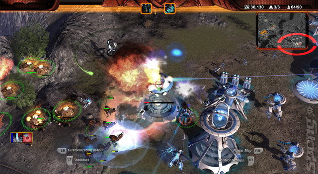 Universe at War: Earth Assault - Xbox 360 Screen