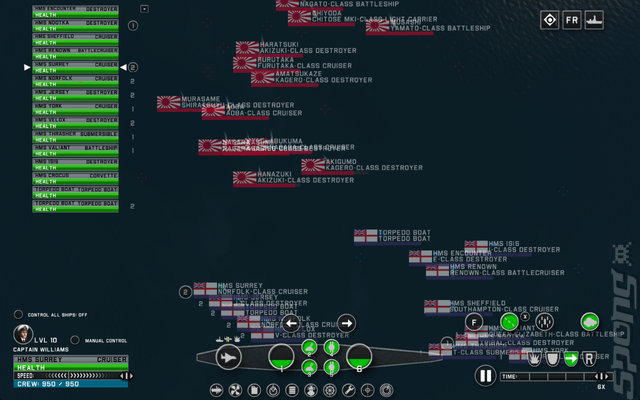Victory at Sea - PC Screen