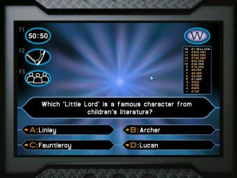 Who Wants To Be A Millionaire? - PC Screen