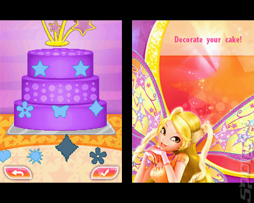 Winx Club: Magical Fairy Party  - DS/DSi Screen