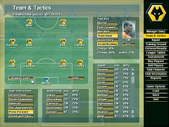 Wolves Club Manager - PC Screen
