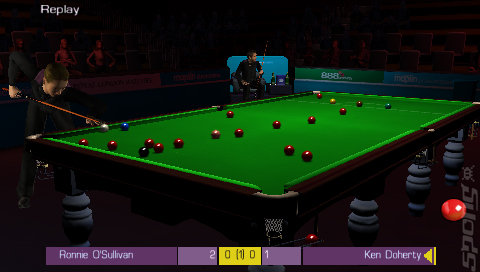 World Snooker Championship 08 - PSP Screen