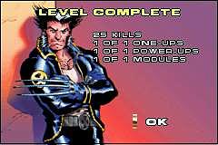 X-Men 2: Wolverine's Revenge - GBA Screen