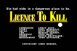007: Licence to Kill - C64 Screen