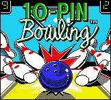10 Pin Bowling - Game Boy Color Screen